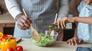 Making a salad